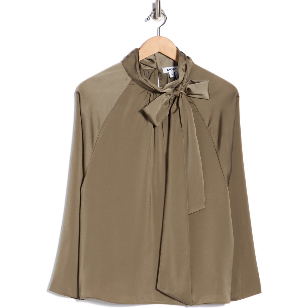 Dkny Sueded Satin Top