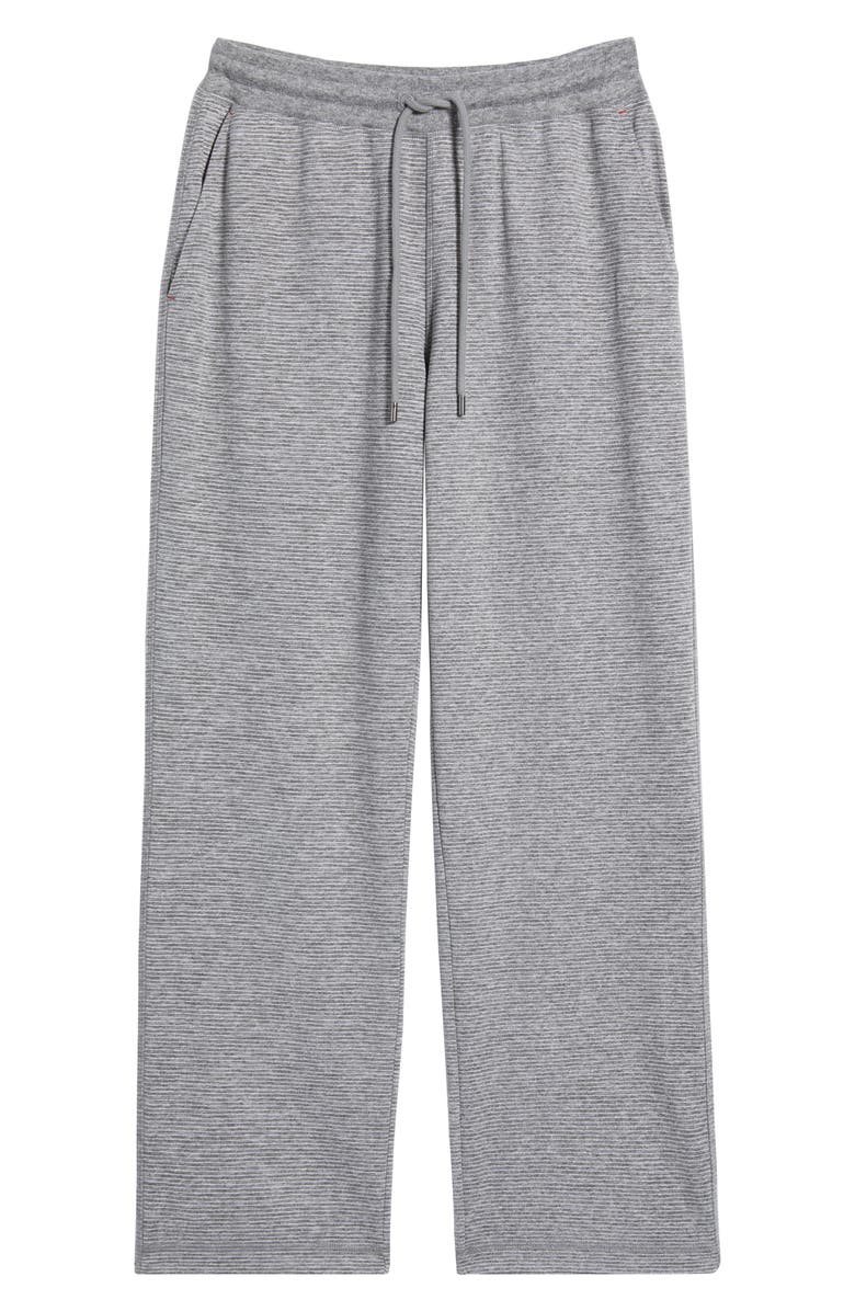 Daniel Buchler Pinstripe Pajama Pants, Alternate, color, White Grey Stipe