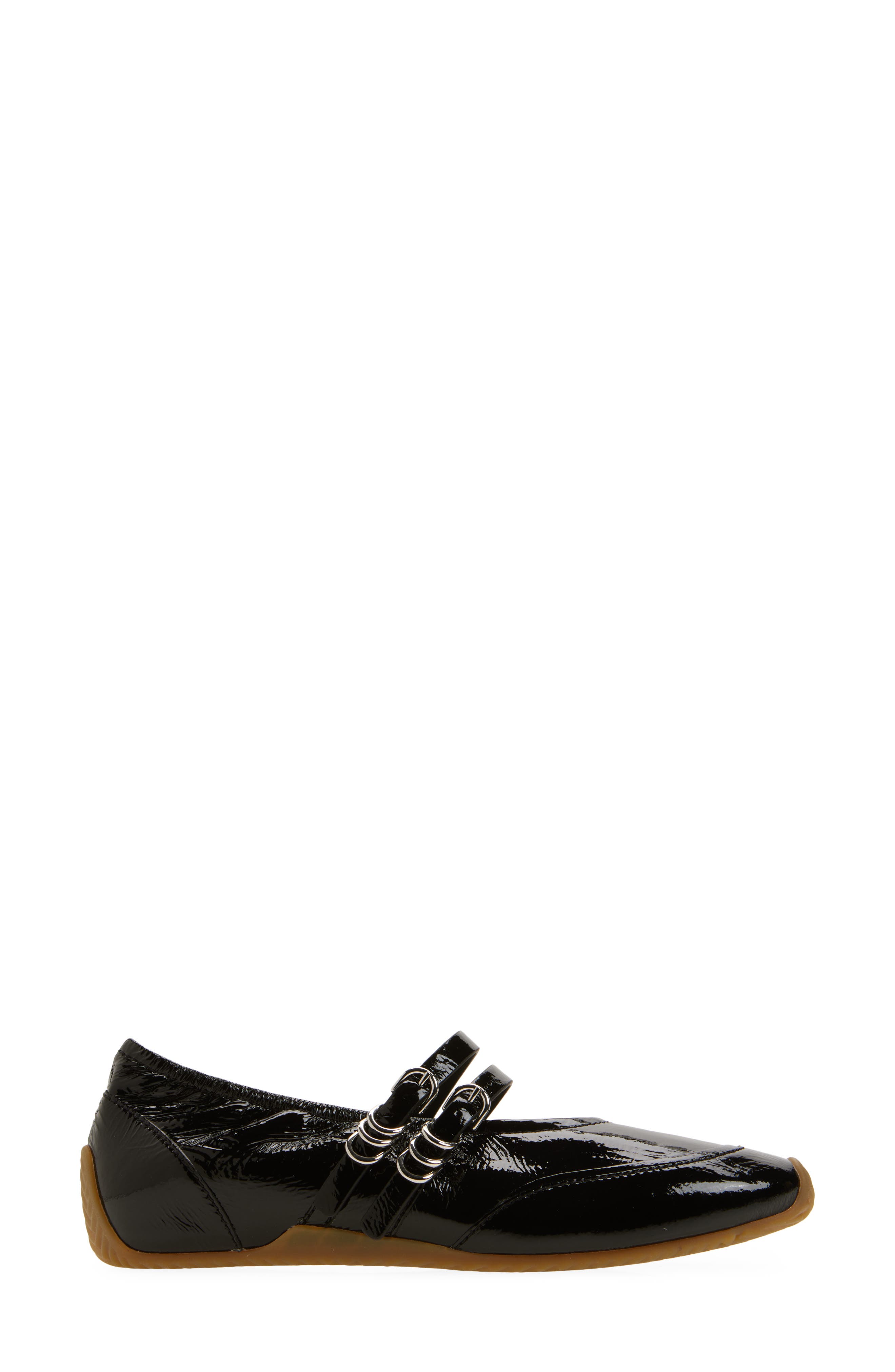 rag & bone Emilee Mary Jane Runner, Alternate, color, Black
