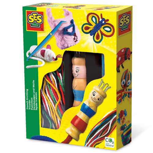 SES Creative French Knitting Kit Learn To Knit For Kids, Ages 5+ in Multicolored  product