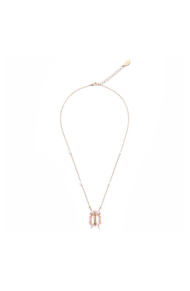Bill Skinner Studio Bejewelled Beetle Pendant - White, Alternate, color, Beetle