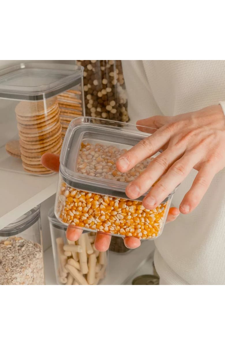 OU Clear Airtight Stackable Food Storage Container with Leak Proof Lid, Alternate, color, Clear