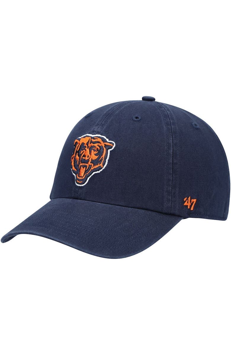 '47 Men's '47 Navy Chicago Bears Primary Alternate Logo Clean Up Adjustable Hat, Main, color, Navy