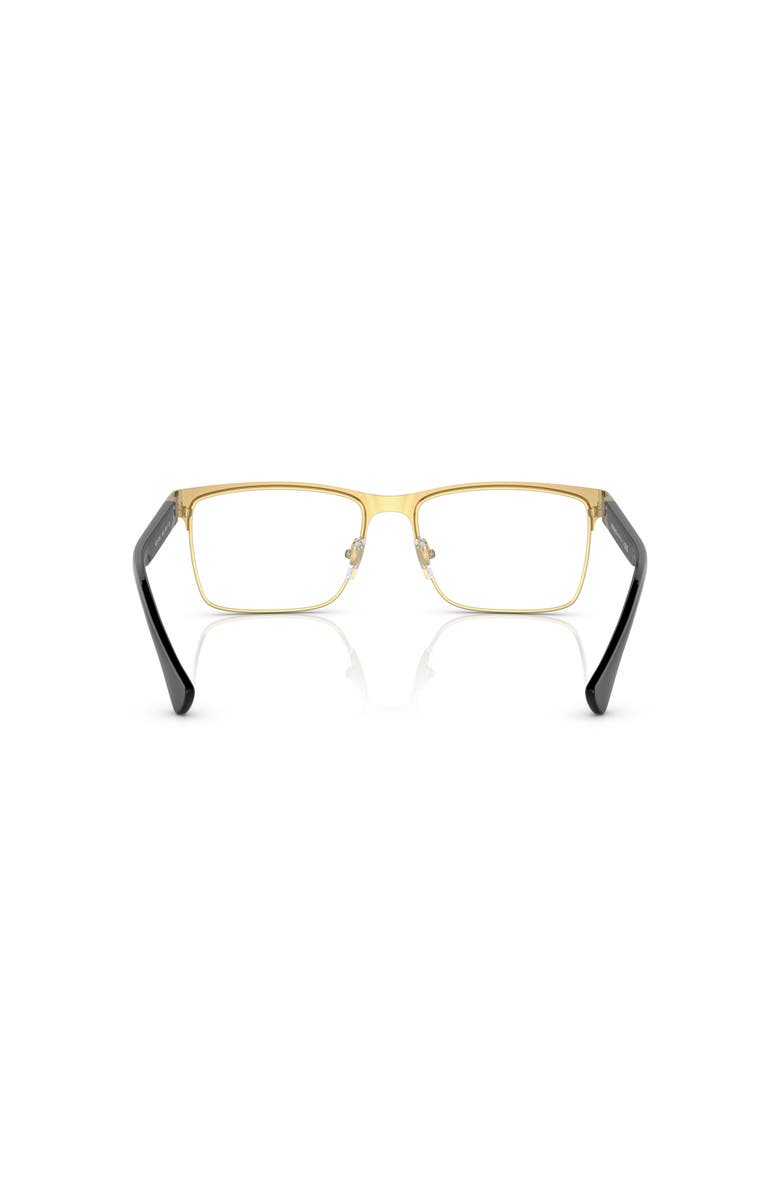 Versace 56mm Rectangle optical glasses, Alternate, color, Black