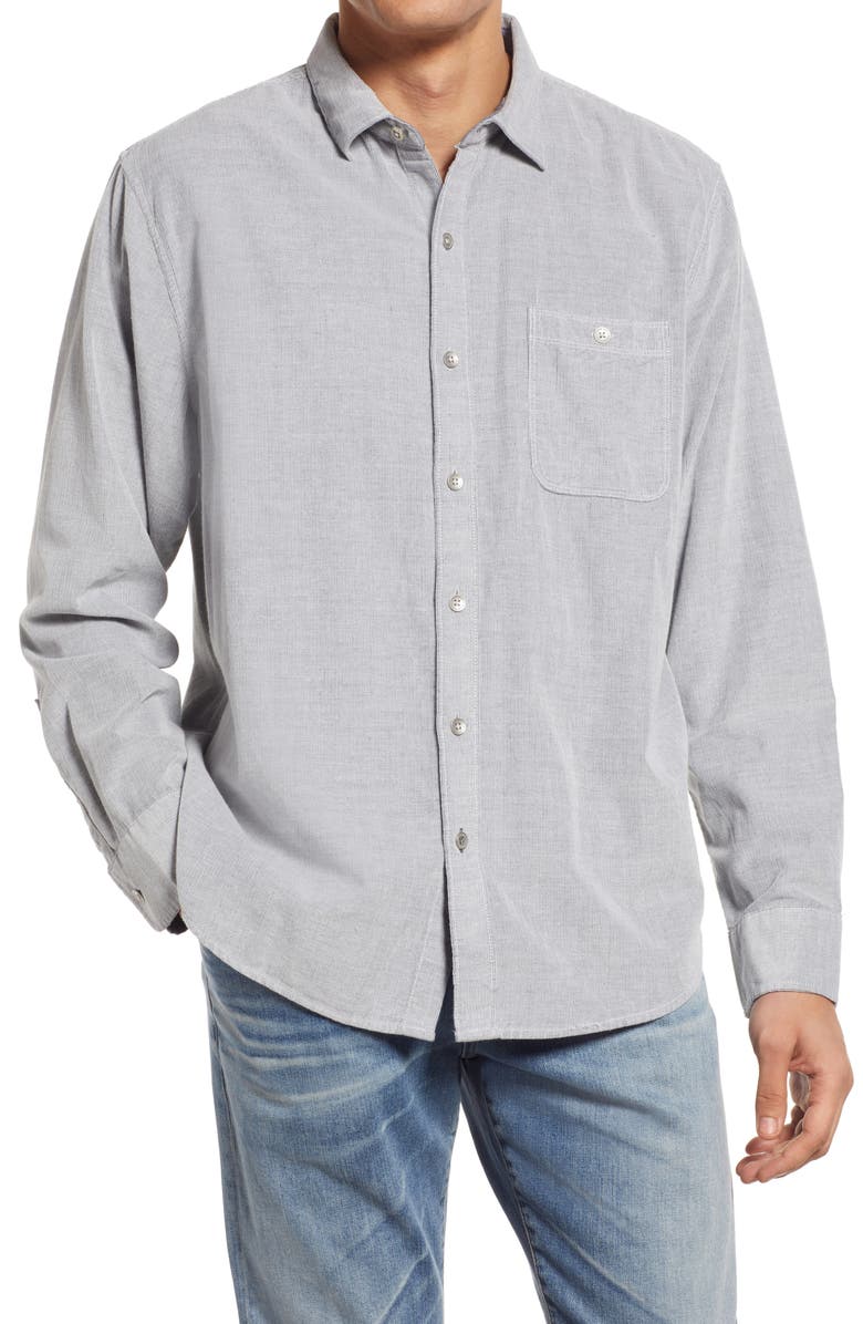 Tommy Bahama Sandwash Corduroy Button-Up Shirt, Main, color, 