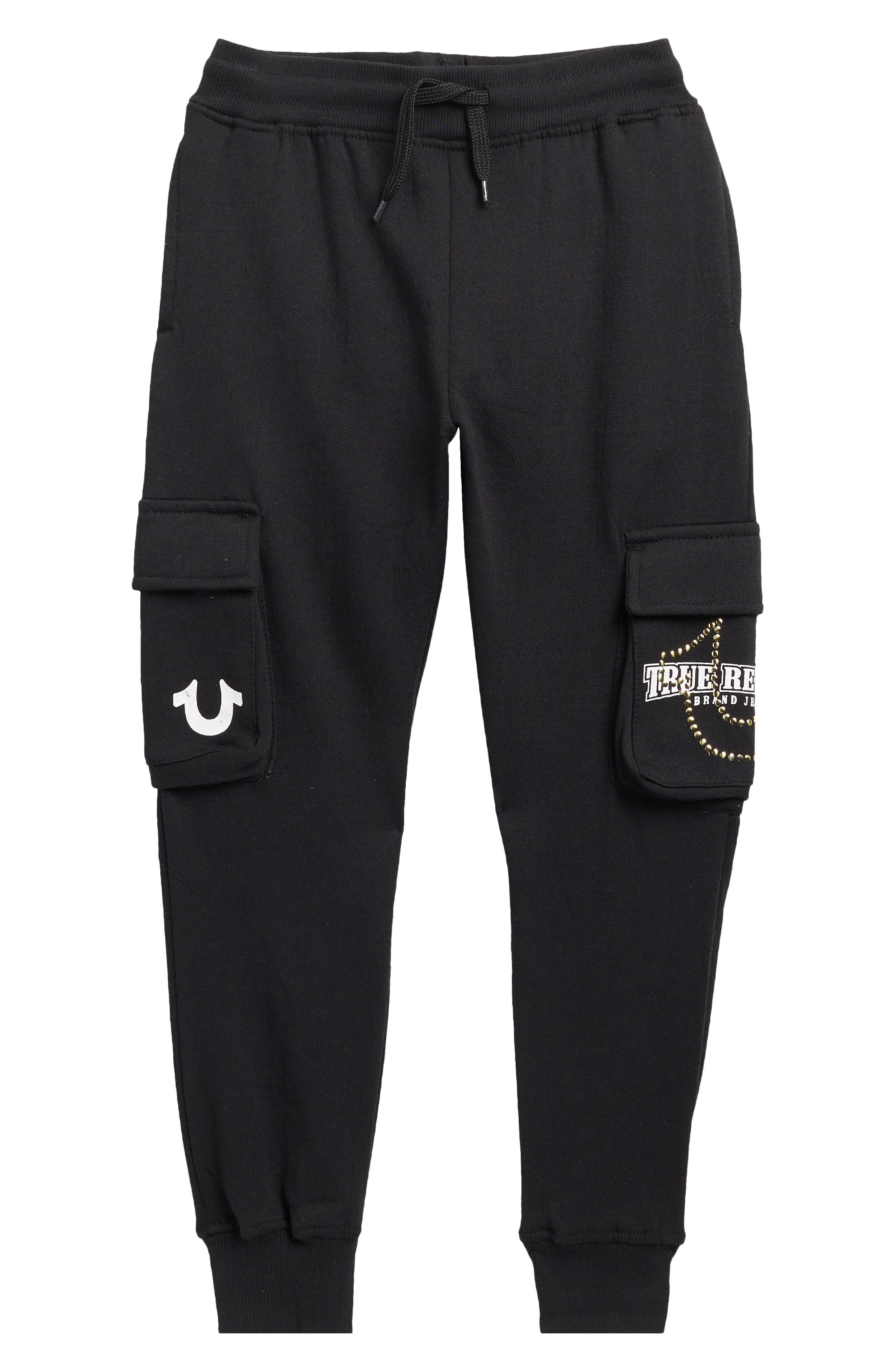 True Religion Kids' Cargo Fleece Joggers