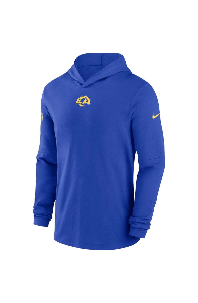 Nike Men's Nike Royal Los Angeles Rams Sideline Performance Long Sleeve Hoodie T-Shirt, Alternate, color, Royal