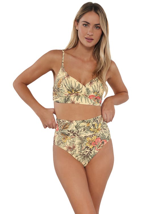 Sunsets Hannah High Waist Bikini Swim Bottoms In Island Spice