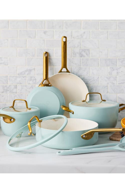 Greenpan Reserve Pro 10-piece Ceramic Nonstick Cookware Set In Green