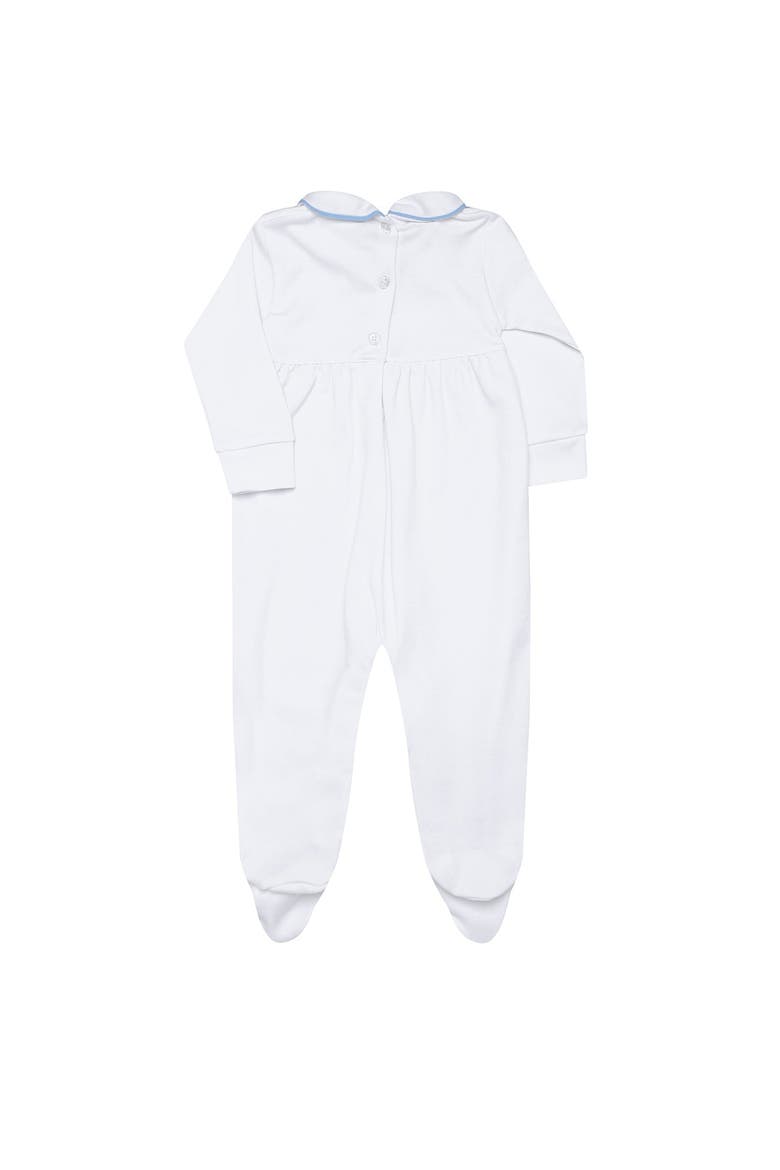Nella Smocked Boy Footie - Baby, Alternate, color, Blue