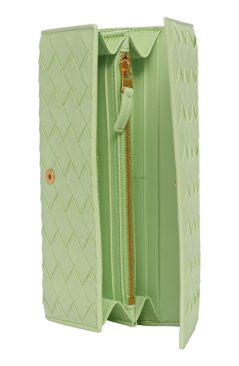 Bottega Veneta Large Intrecciato Flap Wallet, Alternate, color,