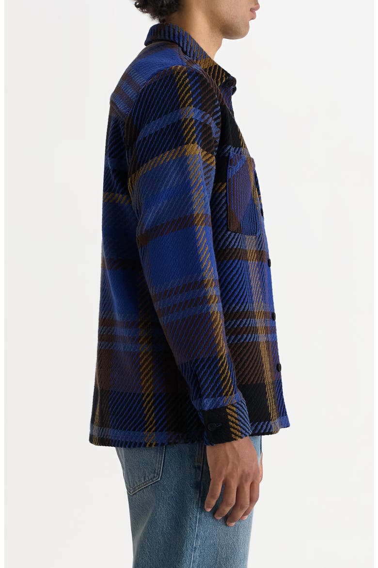 Whiting Check Shirt Jacket, Alternate, color, BLUE / BROWN