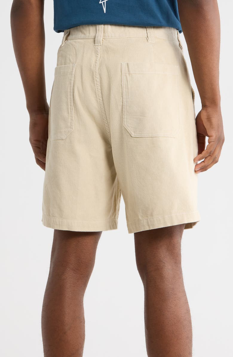 Obey Daily Corduroy Shorts, Alternate, color, Silver Grey Faded Wash