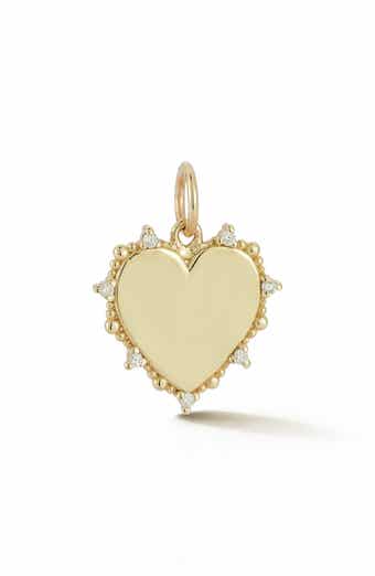 Ember Fine Jewelry 14K Gold Diamond Heart Charm