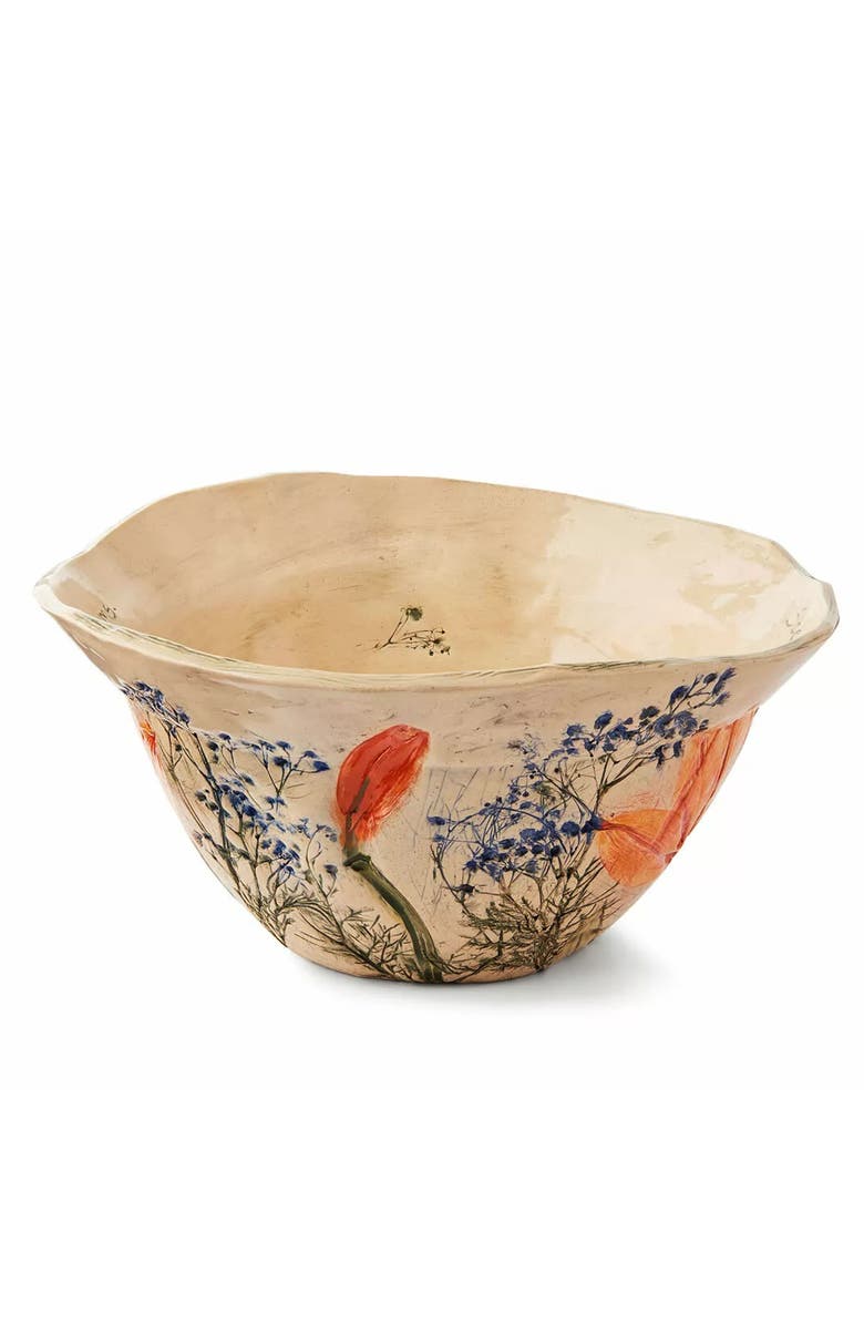 Uncommon Goods Pressed Garden of Love Serving Bowl by Nina J Design Studios, Alternate, color,