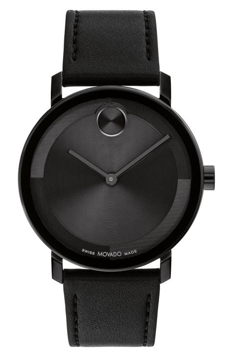 Designer fashion black watch