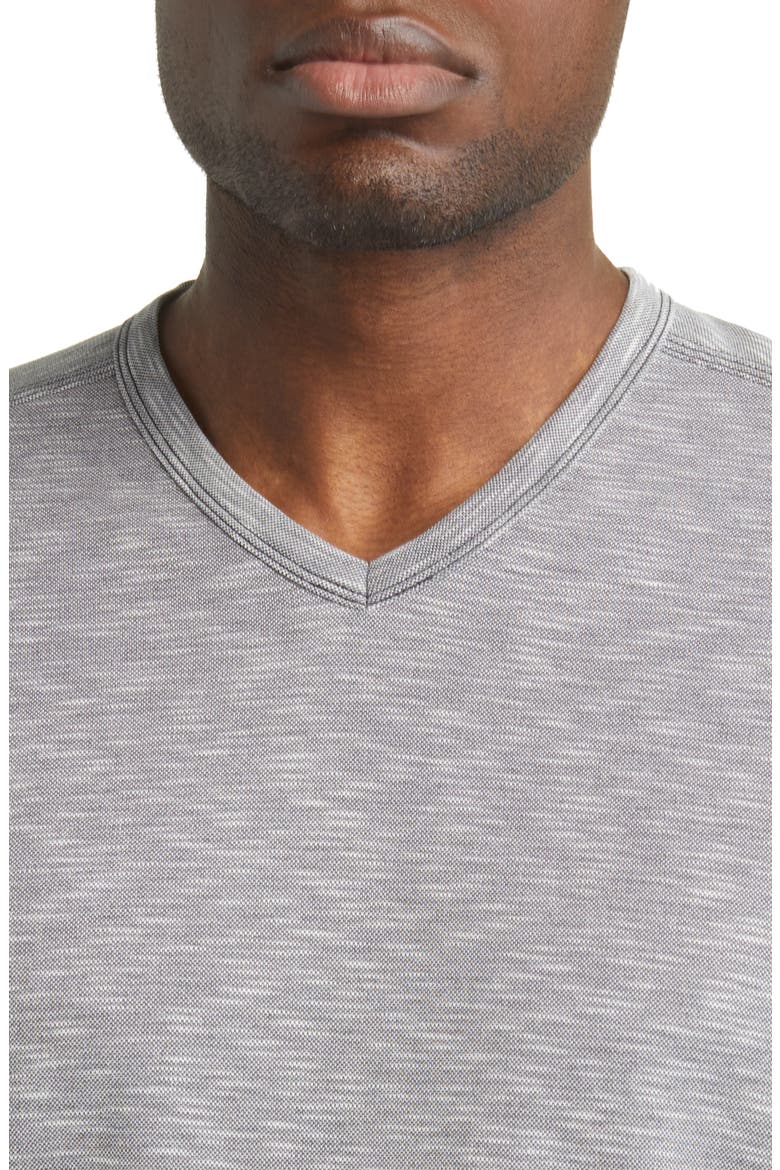 Cape Cayo V-Neck T-Shirt, Alternate, color, COAL