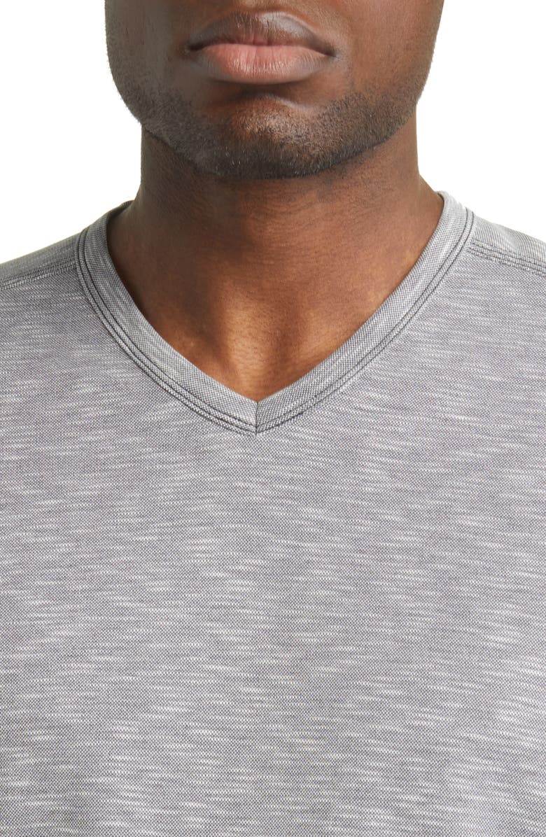 Tommy Bahama Cape Cayo V-Neck T-Shirt, Alternate, color, Coal