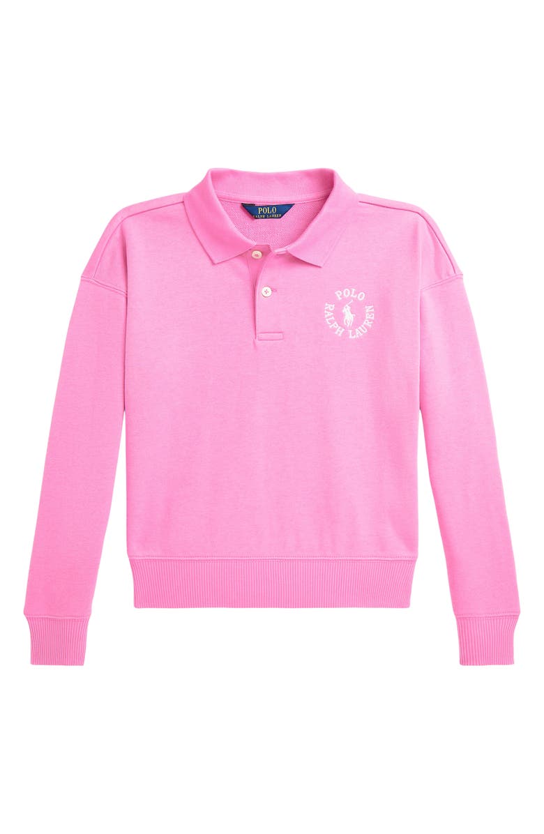 Polo Ralph Lauren Kids' Long Sleeve French Terry Polo, Main, color, 