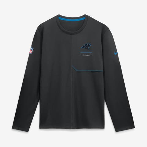 Men's Nike Black Carolina Panthers Sideline Coaches UV Dri-FIT Long Sleeve Shirt