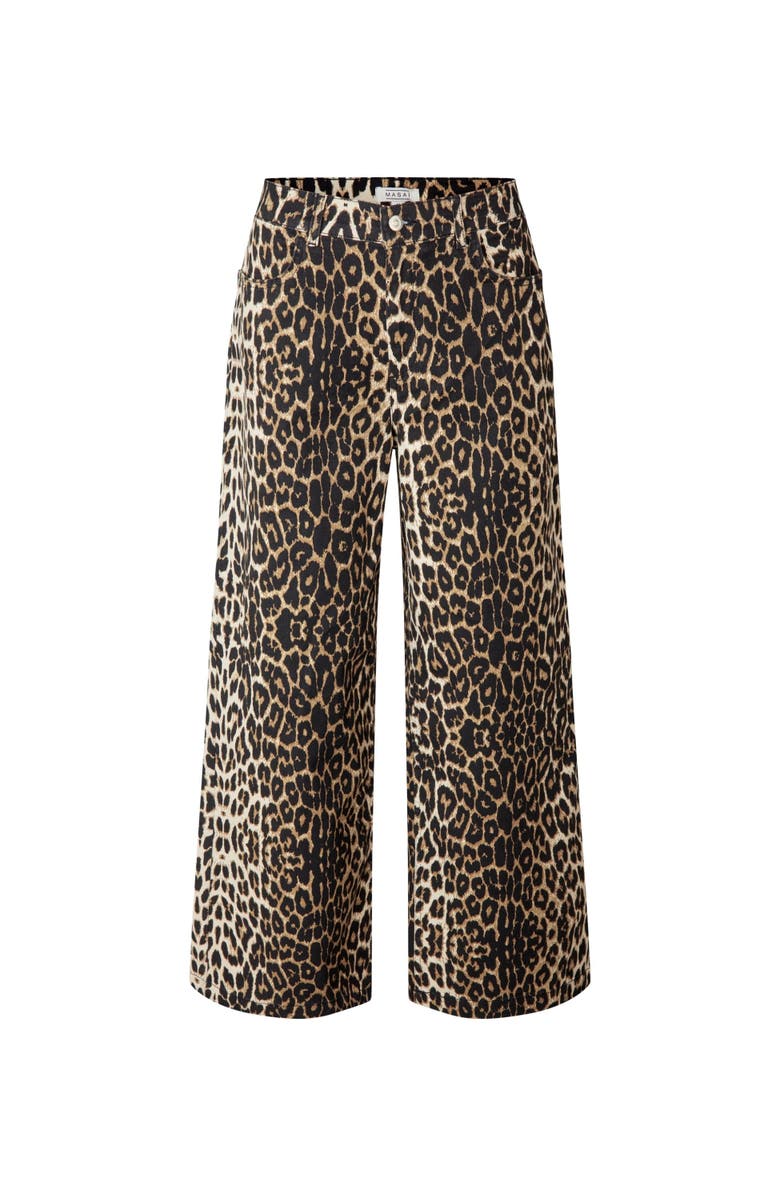 Masai Copenhagen MaPassang Leopard Print Jeans, Alternate, color, Otter