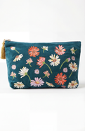 Elizabeth Scarlett Wildflower Velvet Everyday Pouch