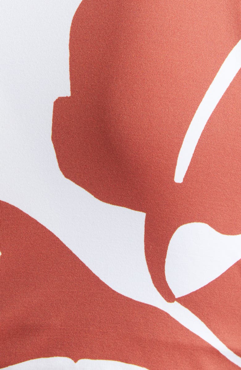 Max Mara Argenta One-Shoulder Bikini Top, Alternate, color, Rust