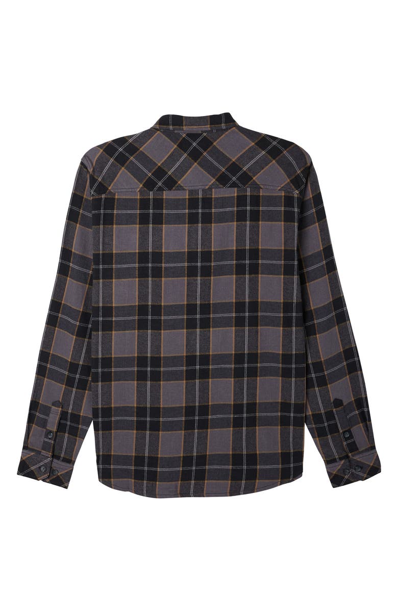 O'Neill Kids' Redmond Plaid Stretch Flannel Button-Up Shirt, Alternate, color, 