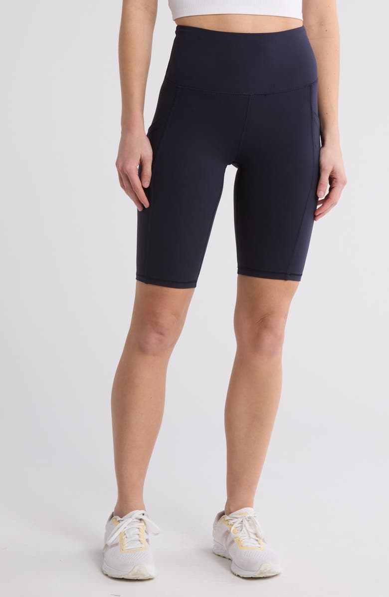 MARIKA Olivia High Waist Shaping Bermuda Shorts, Main, color, Midnight Blue