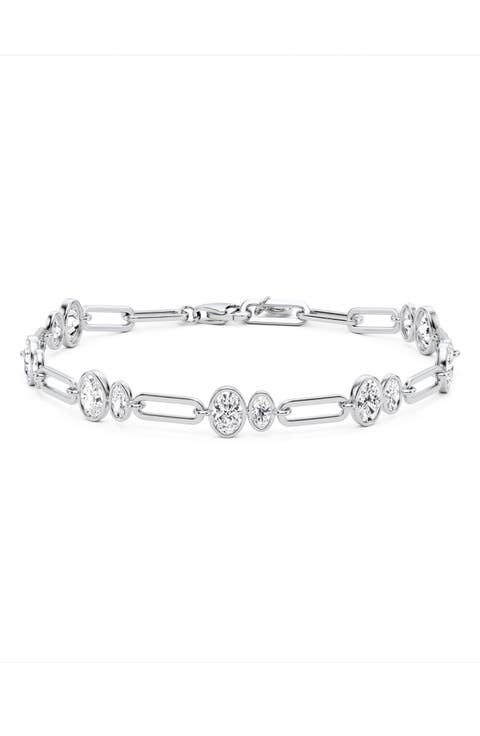 Oval Link Paperclip Chain Bracelet