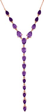 DELMAR Teardrop Y Necklace