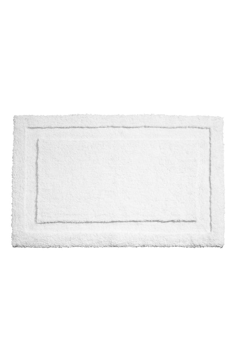 iDesign Microfiber Bath Mats - 3 Piece Bathroom Rugs - Set of 3 - Bright White, Alternate, color,