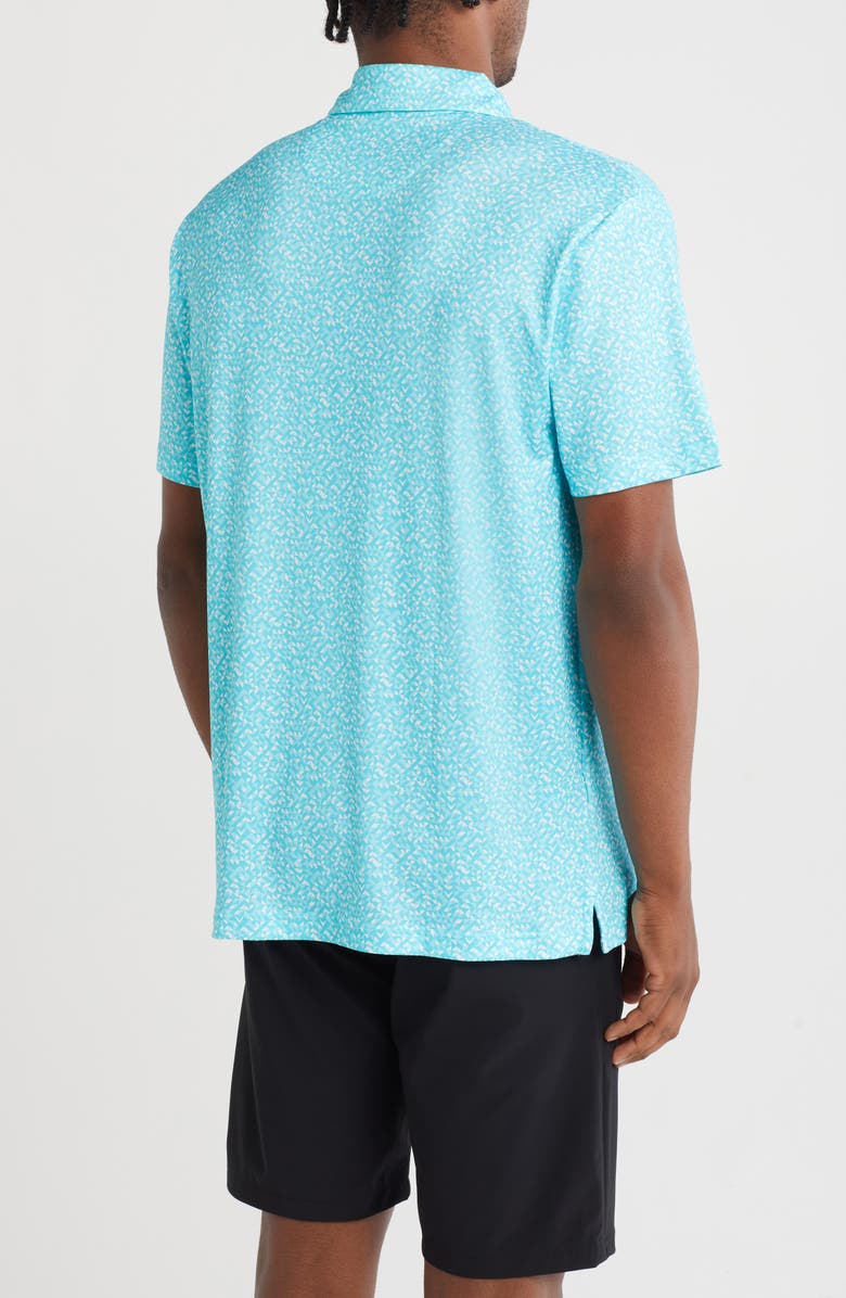 Callaway Linear Chevron Golf Polo, Alternate, color, Blue Radiance