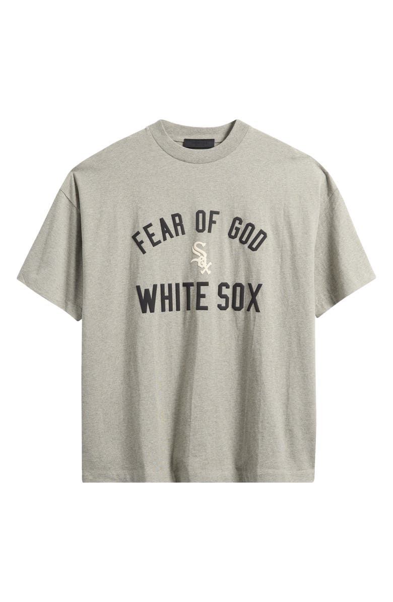 Fear of God Essentials MLB Chicago White Sox '90s Fit Cotton Graphic T-Shirt, Alternate, color, Warm Heather