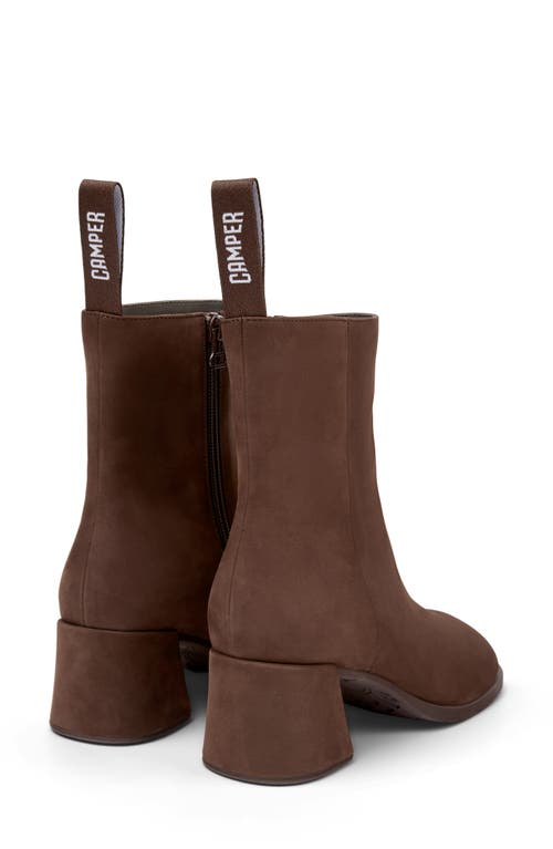 Camper Kora Square Toe Boot In Brown