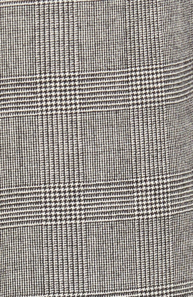 Berle Touch Finish Flat Front Plaid Classic Fit Stretch Wool Dress Pants, Alternate, color, Black/ White