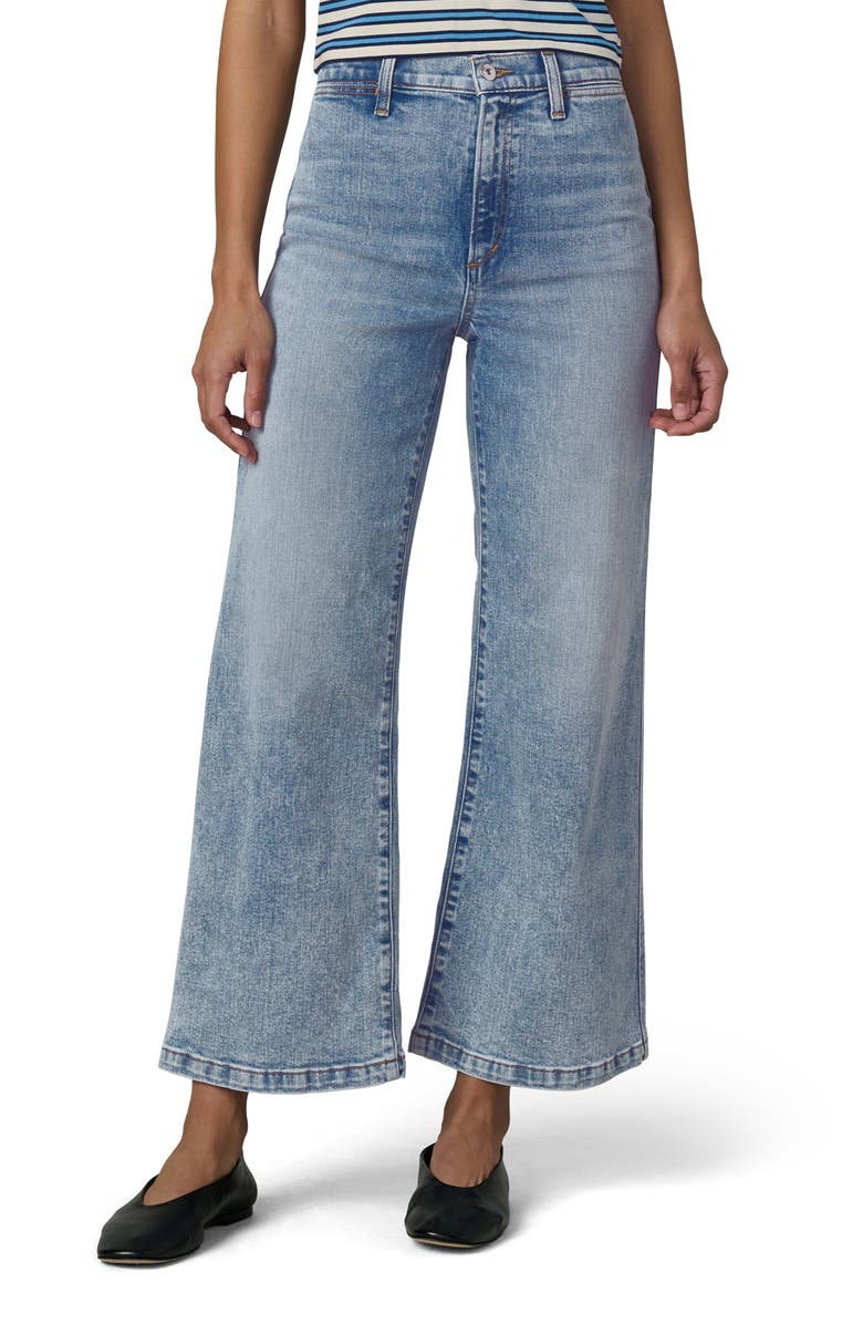 Joe's The Mia Welt Pocket High Waist Ankle Wide Leg Jeans, Main, color, Vernal