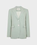 Really Wild Clothing Egerton Cotton Silk Blend Houndstooth Jacket