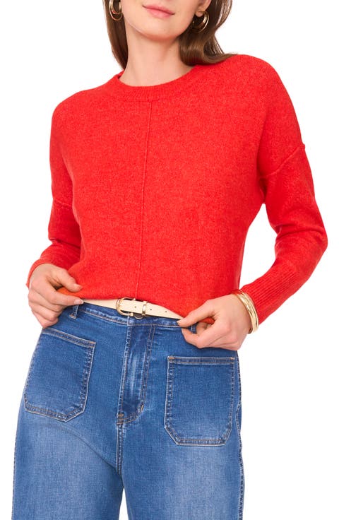 Exposed Seam Crewneck Sweater