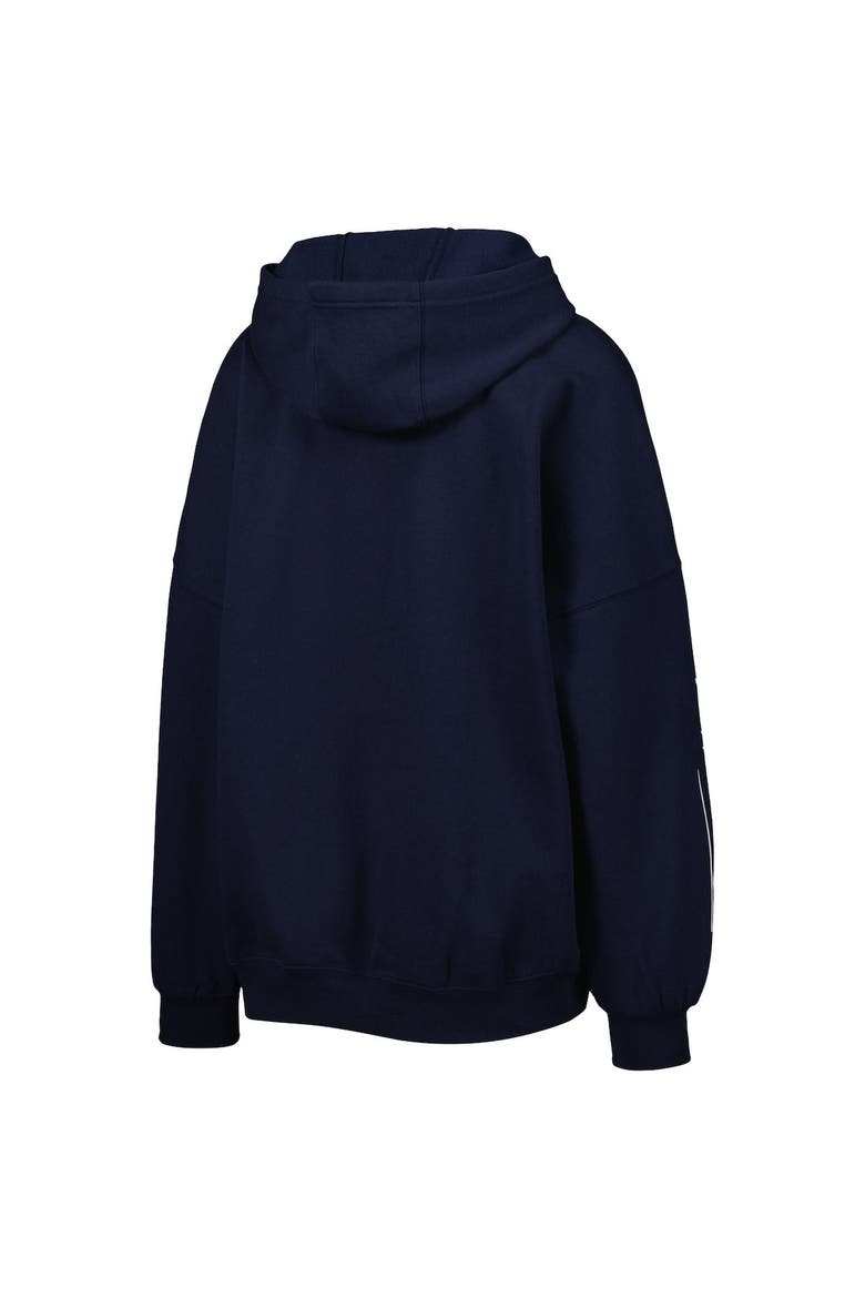 Women's Tommy Hilfiger Navy Tennessee Titans Becca Drop Shoulder Pullover Hoodie, Alternate, color, Navy