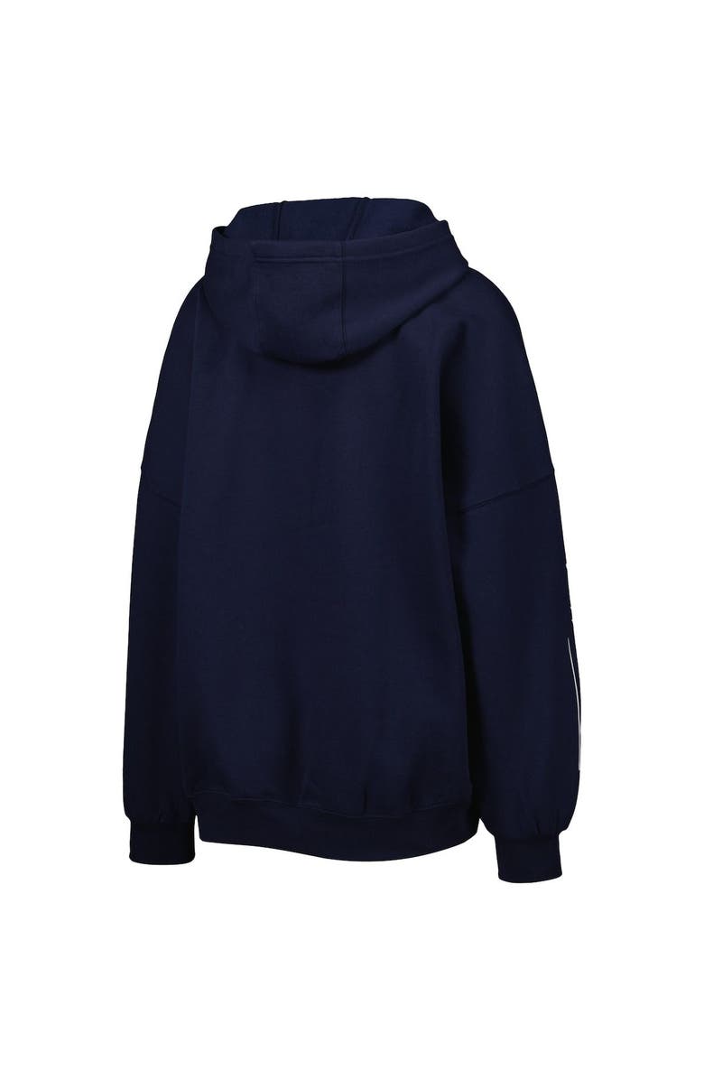 Tommy Hilfiger Women's Tommy Hilfiger Navy Tennessee Titans Becca Drop Shoulder Pullover Hoodie, Alternate, color, Navy