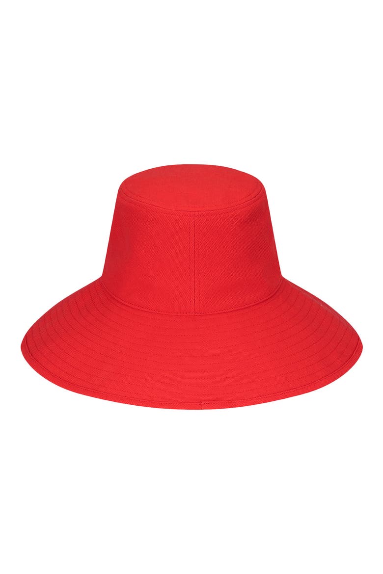 Holiday Cotton Canvas Bucket Hat, Alternate, color, RED