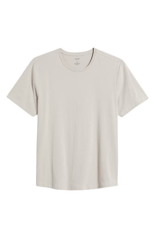 Open Edit Crewneck Stretch Cotton T-shirt In White
