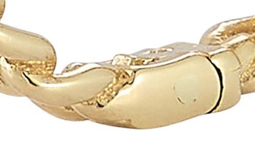 Ember Fine Jewelry Curb Link Huggie Hoop Earrings In Gold