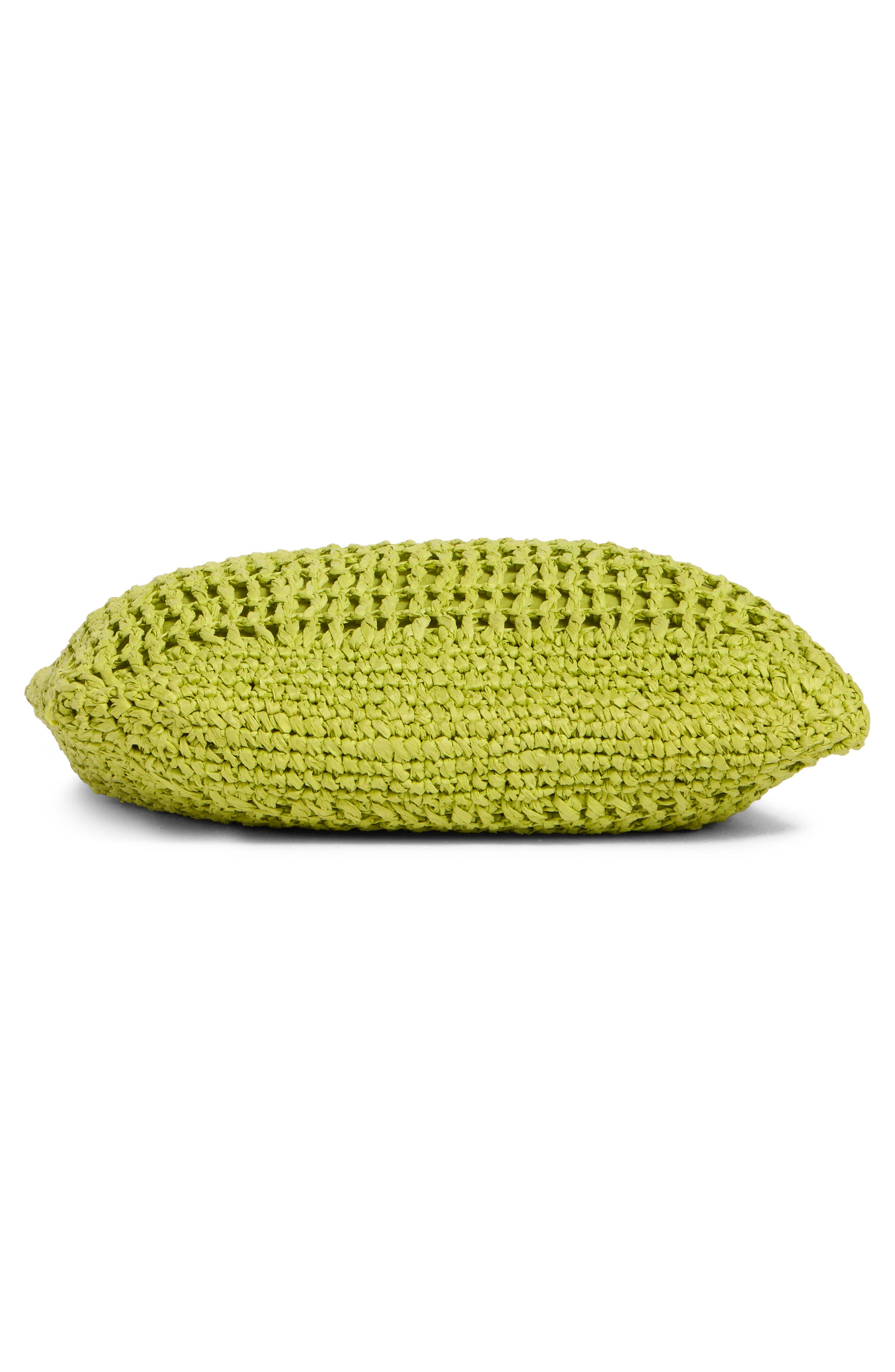 Straw Tote Bag, Alternate, color, GREEN