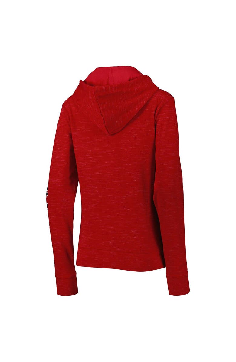 New Era Women's New Era Red Tampa Bay Buccaneers Reverse Space-Dye Full-Zip Hoodie, Alternate, color, Red