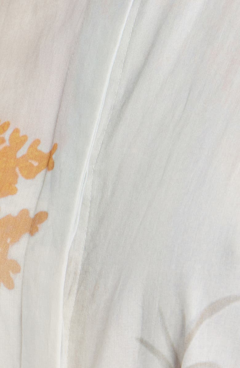 KOBI HALPERIN Jill Placed Print Sleeveless Cotton Shirtdress, Alternate, color, Coral Multi