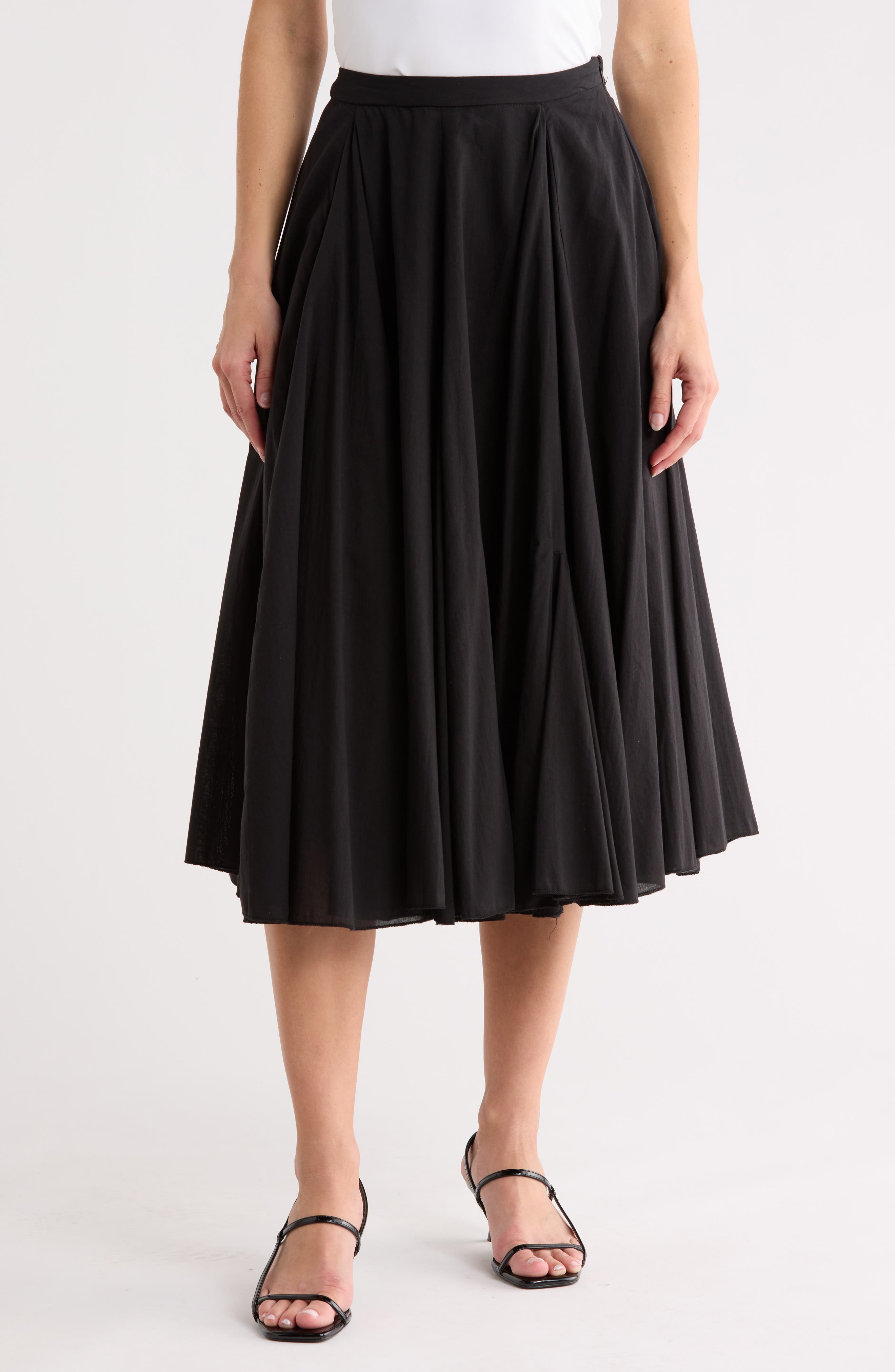 Joie Flared Godet Midi Skirt
