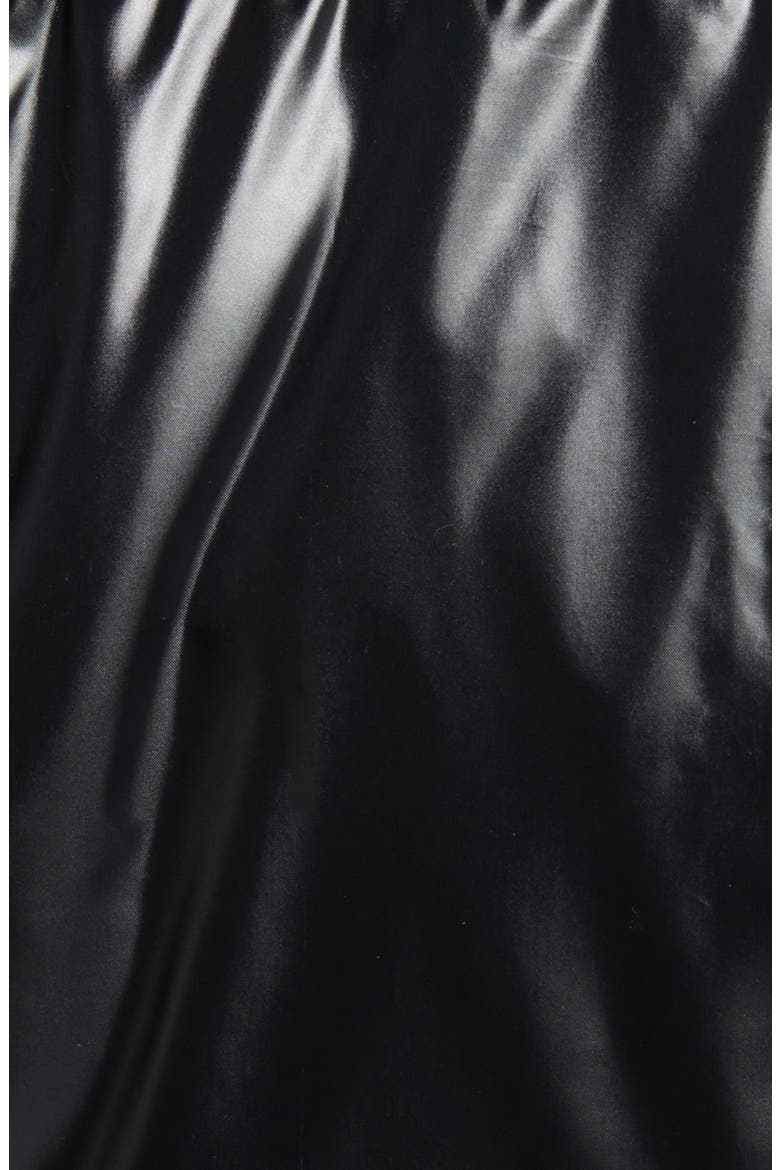 Mixed Media Puffer Jacket, Alternate, color, BLACK