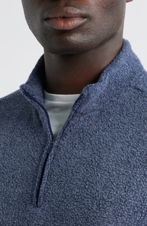 Johnnie-o Dion Fleece Half Zip Pullover In Blue